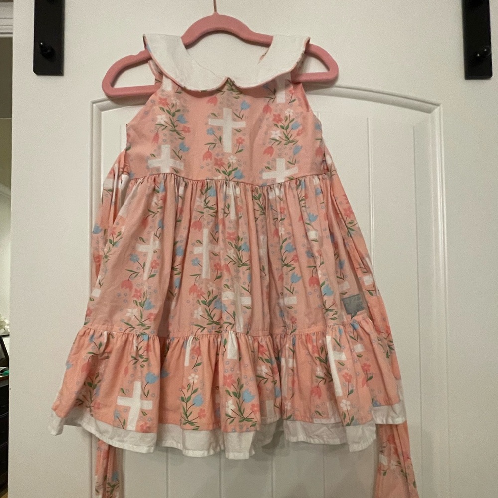 Eleanor Rose Pink Floral Cross Dress